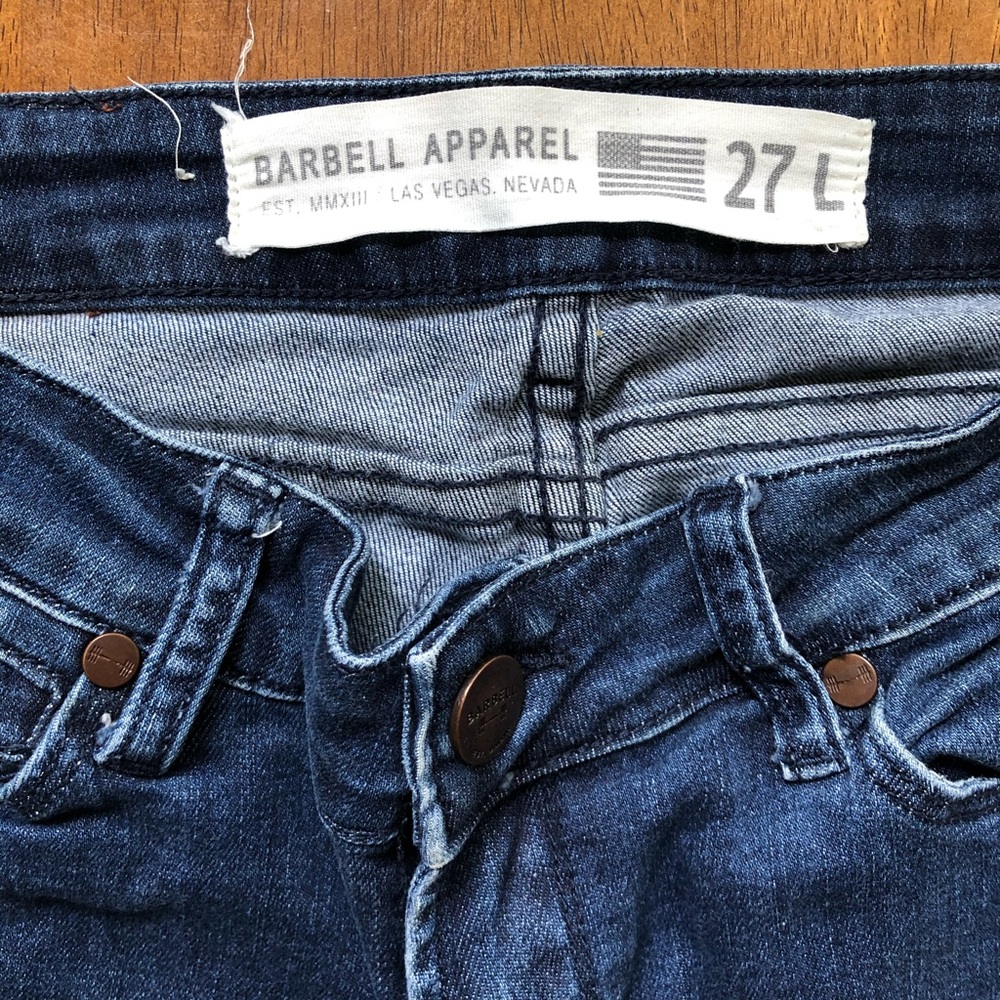 Barbell apparel bootcut denim jeans Size: 27L